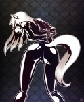 abstract_background arms_behind_back ball_gag bodysuit bound bridle butt camel_toe cuffs equine female gag hair horse krowzi long_hair monochrome rubber shiny skinsuit solo standing
Rating: Explicit
Score: 19
User: queue
Date: November 03, 2011