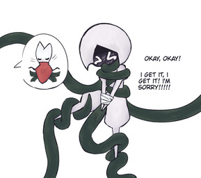 >_< ambiguous_gender anthro apology black_body blush blush_lines bodily_fluids bound cloak clothed clothed_ambiguous clothed_anthro clothing cutaway duo eyes_closed female female/ambiguous female_penetrated forced forced_spreading genital_fluids gesture green_tentacles hands_tied mouthless nude nude_anthro nude_female oral oral_penetration penetration rape rape_as_punishment reaction_shot red_cloak red_clothing restrained restrained_by_tentacles restrained_legs saliva sex shrug simple_background speech_bubble suspended_via_tentacles tears tentacle_in_mouth tentacle_in_vagina tentacle_penetration tentacle_rape tentacle_sex tentacles text thick_thighs three-quarter_view vaginal vaginal_fluids vaginal_penetration white_background white_body narrator_(pixiv) hollow_knight:_silksong hollow_knight_(franchise) team_cherry hornet_(hollow_knight) lace_(hollow_knight:_silksong) arthropod insect 2025 digital_drawing_(artwork) digital_media_(artwork) english_text female_(lore)