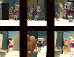 accident bathroom big_breasts big_ears bottomwear breasts clothing duo feces female panties pooping print_clothing print_underwear scatplay shart shorts soiling soiling_panties soiling_underwear stain stained_clothing thick_thighs underwear white_clothing white_panties white_underwear wide_hips mr_disgusting looney_tunes sega sonic_the_hedgehog_(series) warner_brothers lola_bunny rouge_the_bat vanilla_the_rabbit bat lagomorph leporid mammal rabbit 3d_(artwork) absurd_res digital_media_(artwork) hi_res