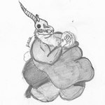 anthro ball basketball basketball_(ball) basketball_shorts bone male morbidly_obese morbidly_obese_anthro morbidly_obese_male obese obese_anthro obese_male overweight overweight_anthro overweight_male playing_basketball skull skull_head solo leoz leoz_(leoz) bovid caprine demon goat mammal skullgoat 1:1 absurd_res hi_res