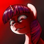 abstract_background female feral fur hair horn insane multicolored_hair rape_face red_eyes solo verulence death_note friendship_is_magic hasbro my_little_pony mythology light_yagami twilight_sparkle_(mlp) equid equine mammal mythological_creature mythological_equine unicorn 1:1 2015 hi_res