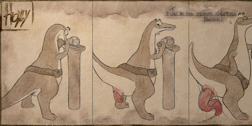 3_toes 5_fingers animal_genitalia animal_penis anthro anus aroused becoming_erect big_penis biped bodily_fluids bottom_heavy butt claws cloaca cloaca_juice cloacal_penis coy cum dialogue digitigrade erection feet finger_claws fingers genital_fluids genital_slit genitals logo long_tail looking_at_self looking_back male male_anthro monotone_background multicolored_penis nude paws penile penis pink_penis prehensile_penis presenting proud raised_tail ratite_penis rear_view red_penis sculpture seminal_groove shy simple_background slightly_chubby slightly_chubby_anthro slightly_chubby_male small_anus smile solo standing statue tail text textured_background thick_penis thick_thighs three-quarter_view toes tools toony two_tone_penis wide_hips hdyly sture_(character) dinosaur prehistoric_species reptile scalie 2026 absurd_res artist_logo artist_name colored_sketch digital_drawing_(artwork) digital_media_(artwork) hi_res signature sketch swedish_text male_(lore)