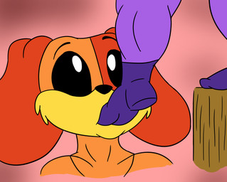anthro brown_body brown_fur duo feet foot_fetish foot_focus foot_in_mouth foot_play fur humanoid_feet looking_at_another looking_at_partner male male/male pink_background plantigrade purple_body purple_fur simple_background solo_focus teasing usury40 mob_entertainment poppy_playtime smiling_critters catnap_(poppy_playtime) dogday_(poppy_playtime) canid canine canis domestic_cat domestic_dog felid feline felis mammal hi_res