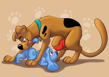 animal_genitalia animal_penis blue_body blue_eyes blue_fur bodily_fluids brown_body brown_fur butt canine_genitalia canine_penis collar_tag cum cum_drip dripping duo erection female feral feral_on_feral fur genital_fluids genitals imminent_sex innie_vulva intraspecies knot larger_male male male/female name_tag pawpads penis presenting presenting_hindquarters raised_tail side_view simple_background size_difference smaller_female smile spots tail tongue tongue_out vulva orlandofox blue's_clues hanna-barbera nickelodeon scooby-doo_(series) blue_(blue's_clues) scooby-doo canid canine canis domestic_dog great_dane mammal mastiff molosser compression_artifacts source_request