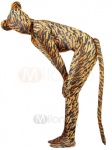 anthro clothing costume faceless fursuit male real solo stripes tail what zentai unknown_artist felid human mammal pantherine tiger grandfathered_content