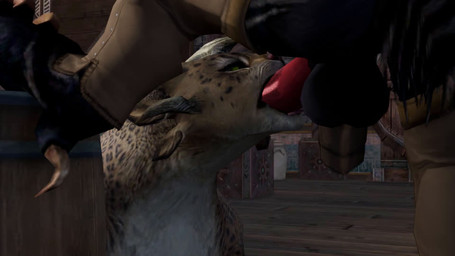 anthro anthro_on_anthro anthro_penetrated anthro_penetrating anthro_penetrating_anthro backsack balls barrel bodily_fluids butt cum cum_from_mouth cum_in_mouth cum_inside dewclaw drinking drinking_cum duo fellatio female female_penetrated genital_fluids genitals intraspecies leaking_cum male male/female male_anthro male_penetrating male_penetrating_female oral oral_penetration orgasm penetration penile penile_penetration penis penis_in_mouth penis_nursing raised_leg sex suckle_(sound_effect) suckling suckling_glans tongue tongue_out tongue_out_fellatio jonas-pride guild_wars azurus_daggerain tenna_softtail charr felid mammal 16:9 3d_(artwork) 3d_animation animated blender_(artwork) blender_eevee_(artwork) digital_media_(artwork) loop short_playtime sound video widescreen