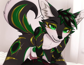 abdominal_bulge ahegao anal anal_orgasm anal_penetration animal_genitalia animal_penis anthro anthro_on_anthro anthro_penetrated anthro_penetrating anthro_penetrating_anthro balls bed bed_sheet bedding belly black_body blush bodily_fluids bouncing_balls bouncing_penis butt canine_genitalia canine_penis cowgirl_position cum cum_in_ass cum_inside cum_on_abs cum_on_belly cum_on_body cum_on_chest cum_while_penetrated cumshot dripping duo ejaculation erection eye_roll faceless_character faceless_male femboy first_person_view from_front_position front_view fucked_silly fur furniture furniture_noises genital_fluids genitals golden_markings green_eyes green_markings green_penis grey_body hair half-closed_eyes hand_on_another's_belly hand_on_another's_chest hand_on_belly hands-free hybrid_genitalia indoor_nudity indoor_sex inside josou_seme knot knot_fucking knotted_penis leaking_cum leaning leaning_forward looking_down looking_pleasured lying lying_on_bed male male/male male_anthro male_on_bottom male_on_top male_penetrated male_penetrating male_penetrating_anthro male_penetrating_male male_pov markings moan morning narrowed_eyes navel nude on_back on_bed on_bottom on_top open_mouth orgasm orgasm_face penetrating_pov penetration penile penile_penetration penis penis_in_ass plap_(sound) saliva saliva_drip saliva_on_tongue sex simple_background simultaneous_orgasms smile smug smug_face spread_legs spreading sweat sweatdrop sweaty_body sweaty_face sweaty_legs tail teeth thick_thighs three-quarter_view tongue tongue_out art.eje mythology eragon_highticus orion_(pupspartan110) canid canine canis dragon fox hybrid mammal mythological_creature mythological_scalie scalie wolf 2d_animation animated hi_res high_framerate huge_filesize long_playtime motion_tweening sound video