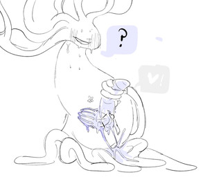 4_horns after_orgasm after_unbirth after_vore anthro blush blush_lines bodily_fluids cum cum_covered cum_drip dripping duo erection exclamation_point extreme_size_difference female female_holding_male flower genital_fluids gesture hand_gesture heart_symbol holding_wih_tentacle horn husband_and_wife larger_female leaking_cum leaking_vagina male male/female married_couple messy multi_horn overweight overweight_anthro overweight_female plant pleased_expression question_mark simple_background size_difference smaller_male sweat tentacles thumbs_up tree vaginal_fluid_string vaginal_fluids vore white_background white_body white_eyes white_head white_tentacles worried evil_otter hollow_knight_(franchise) team_cherry pale_king_(hollow_knight) white_lady_(hollow_knight) arthropod arthropod_taur elemental_creature flora_fauna insect insect_taur taur treant 2025 digital_media_(artwork) hi_res sketch