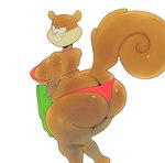 anthro big_breasts big_butt bikini breasts brown_body buckteeth butt clothing dot_eyes female half-closed_eyes huge_butt narrowed_eyes simple_eyes smile solo swimwear teeth thick_thighs two-piece_swimsuit wide_hips barrybbeesly nickelodeon spongebob_squarepants sandy_cheeks mammal rodent sciurid tree_squirrel 2022 absurd_res hi_res