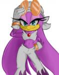 anthro beak blue_eyes bottomwear clothed clothing eyelashes eyewear female glasses gloves handwear headgear headkerchief headwear jewelry kerchief long_eyelashes looking_at_viewer navel pants purple_body simple_background solo white_bottomwear white_clothing white_headkerchief white_kerchief white_pants kuupan sega sonic_riders sonic_the_hedgehog_(series) wave_the_swallow avian bird hirundinid oscine passerine swallow_(bird) 2017 digital_drawing_(artwork) digital_media_(artwork) hi_res