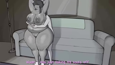 anthro anthro_penetrated backsack balls big_breasts big_butt bodily_fluids breasts butt dialogue duo female female_on_human female_penetrated foreskin genital_fluids genitals hair hair_over_eye hair_over_eyes human_penetrating_female jiggle_physics larger_female larger_penetrated male male/female male_penetrating male_penetrating_female nipples nude overweight penetration penile penile_penetration penis penis_in_vagina pink_body pink_skin raised_leg rubbing_penis sex size_difference smaller_male teeth text thigh_sex vaginal vaginal_fluids vaginal_penetration vulva thenewpassion opennsfwsp_(sfx) deltarune undertale_(series) kris_dreemurr susie_(deltarune) human mammal reptile scalie 16:9 animated black_and_white long_playtime monochrome sound subtitled video widescreen