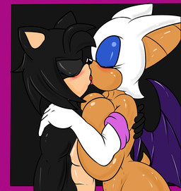 anthro big_breasts breasts duo female french_kissing kissing male nude soulyagami64 sega sonic_the_hedgehog_(series) nuke_the_hedgehog rouge_the_bat