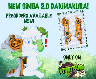 advertisement announcement anthro body_pillow clothing dakimakura dakimakura_pillow erection eyewear foreskin genitals glasses humanoid_genitalia humanoid_penis ineffective_clothing ineffective_loincloth nude penis pillow solo text tribal unretracted_foreskin wearing_glasses young cobaltsynapse k_vicko disney the_lion_king simba_(the_lion_king) vicko bovid caprine goat mammal dakimakura_design english_text hi_res