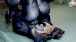 anthro balls big_balls big_muscles butt claws clothed clothed/nude clothed_anthro clothing duo facesitting feet genitals male male/male muscular muscular_humanoid muscular_male nude nude_humanoid sitting_on_another size_difference toe_claws sound_warning typhek_the_rex guardians_of_the_galaxy marvel marvel_rivals rocket_raccoon venom_(marvel) alien alien_humanoid humanoid mammal monster procyonid raccoon symbiote 3d_(artwork) 3d_animation animated digital_media_(artwork) english_audio sound webm