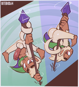 anthro balls bedroom_eyes big_penis bodily_fluids brown_body butt cape clothing dancing erection fur genital_fluids genitals glans humanoid_genitalia humanoid_penis male narrowed_eyes nipples penis pole pole_dancing precum prehensile_tail red_eyes round_ears seductive solo spinning spread_legs spreading staff tail text white_body white_fur bitebox64 bloons_tower_defense ninja_kiwi druid_(bloons) haplorhine mammal monkey primate 2022 absurd_res artist_name english_text hi_res