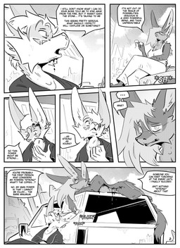 4_ears anthro blood bodily_fluids clothed clothing dialogue duo ear_piercing eyewear female glasses inner_ear_fluff male multi_ear nude outside piercing speech_bubble text tuft kifyun2 kif_yppreah mia_smith canid canine fox mammal absurd_res black_and_white comic english_text hi_res monochrome