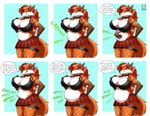 alternative_fashion anthro anthro_pred armwear base_two_layout belly belly_overhang big_breasts bloated bodily_noises breasts cleavage clothed clothing collar content_repetition death dialogue different_sound_effects digestion digestion_noises extended_sound_effect extreme_size_difference fatal_vore female female_pred fishnet_armwear fishnet_clothing fishnet_legwear glorp grid_layout hand_imprint imprint legwear micro micro_prey midriff navel onomatopoeia oral_vore potbelly punk rumbling_stomach six_frame_grid six_frame_image size_difference slosh sloshing_belly solo sound_effect_variant sound_effects species_in_dialogue speech_bubble spiked_collar spikes talking_to_another talking_to_prey text two_row_layout vore vowelless vowelless_sound_effect tacticalfur canid canine fox mammal comic digital_media_(artwork) english_text