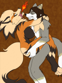 ahegao ambiguous_penetration anthro anthro_on_anthro anthro_penetrated anthro_penetrating anthro_penetrating_anthro arm_tuft big_breasts bodily_fluids breasts breath_powers brown_background brown_hair butt butt_grab cheek_tuft claws clenched_teeth digitigrade dreadlocks drooling duo elbow_tuft elemental_manipulation eye_roll facial_tuft female female_penetrated fire fire_breathing fire_manipulation fluffy fluffy_tail hair hand_on_butt holding_butt hug leg_wrap looking_pleasured male male/female male_penetrating male_penetrating_female nude penetration saliva sex side_boob side_view simple_background stand_and_carry_position standing standing_sex tail teeth textured_background tongue tongue_out tuft yellow_eyes skarlet_jewel nintendo pokemon amber_(psychojackal) moziah_wolf arcanine canid canine canis generation_1_pokemon mammal pokemon_(species) wolf 2022 hi_res