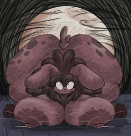 afro anthro areola big_areola big_breasts big_butt big_nipples bodily_fluids breasts brown_body brown_fur brown_hair butt darkness facial_tuft female floppy_ears fluffy fluffy_tail freckled_breasts freckled_butt freckled_face freckles full_moon fur hair huge_breasts huge_butt hyper hyper_breasts hyper_butt lactating looking_at_viewer milk moon neck_tuft night nipples overweight overweight_female paws spots stare tail thick_thighs tuft rogywantscoffee domestic_rabbit flemish_giant lagomorph leporid mammal oryctolagus rabbit hi_res