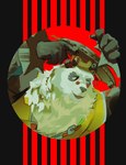 anthro asian_conical_hat cake clothing dessert eyewear food fur glasses hat headgear headwear male multicolored_body multicolored_fur neck_tuft overweight roll_cake smile solo tuft chyofurbug mihoyo zenless_zone_zero pan_yin_hu bear giant_panda mammal 2025 bust_portrait hi_res portrait