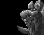 anal anal_penetration barazoku big_muscles big_pecs big_penis bodily_fluids clothed clothed/nude clothing cum cumshot duo ejaculation fondling genital_fluids genitals huge_muscles huge_penis humanoid_genitalia humanoid_penis hyper hyper_genitalia hyper_moobs hyper_muscles hyper_penis male male/male male_penetrated male_penetrating male_penetrating_male moobs muscular muscular_male not_furry nude pec_grab pecs penetration penis sex simple_background snoway disney lilo_and_stitch gantu alien humanoid 2020 animated greyscale monochrome short_playtime