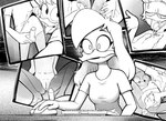 anthro anus balls bodily_fluids breasts caught_in_the_act cum cum_on_breasts cum_on_face duo erection female flat_chested foreskin genital_fluids genitals group imminent_sex male male/female nipples penis pussy young drockdraw disney ducktales ducktales_(2017) della_duck louie_duck webby_vanderquack anatid anseriform avian bird duck 2024 monochrome cousins_(lore) incest_(lore) mother_(lore) parent_(lore) son_(lore)