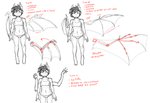 4_arms bat_wings claws diagram dialogue female membrane_(anatomy) membranous_wings multi_arm multi_limb solo text wing_claws wings replica_(artist) hasbro my_little_pony fan_character nolegs_(oc) bat_pony equid mammal english_text hi_res monochrome