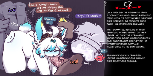 ahoge ambiguous_penetration anthro anthro_on_anthro anthro_penetrated anthro_penetrating anthro_penetrating_anthro anthro_penetrating_female areola arm_tuft big_breasts black_nose blue_areola blue_inner_ear blue_nipples blush bodily_fluids breasts butt_slap chest_tuft collar crotch_tuft cum cum_from_mouth cum_in_mouth cum_inside cursed_object dialogue dipstick_ears dipstick_tail ear_grab ear_markings emanata erection eye_through_hair eyebrow_through_hair eyebrows eyewear eyewear_on_head fellatio female female_anthro female_penetrated female_raped forced fur gameplay_mechanics genital_fluids genitals goggles goggles_on_head grabbing group group_sex hair internal jewelry level_drain male male/female male_anthro male_on_anthro male_penetrating male_penetrating_anthro male_penetrating_female markings multicolored_ears narrowed_eyes navel neck_tuft nipples nude oral oral_penetration pendant penetration penile penile_penetration penis rape rough_sex sex slap sound_effects speech_bubble spitroast tail tail_markings text translucent translucent_hair trio tuft vein veiny_penis white_body white_fur white_hair x-ray_view dense_ink lagomorph leporid mammal rabbit 2025 english_text halftone