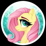 eyebrows eyelashes female feral grin hair long_hair looking_at_viewer makeup mascara pink_hair side_view simple_background smile solo teal_background teal_eyes teeth text vird-gi friendship_is_magic hasbro my_little_pony fluttershy_(mlp) equid mammal 1:1 2018 alpha_channel bust_portrait hi_res portrait url