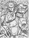 anthro armor knight looking_at_viewer male simple_background solo warrior white_background duck_hunt_dog_(artist) sega shining_(sega) shining_force guntz_(shining) armadillo mammal xenarthran 2018 absurd_res hi_res traditional_media_(artwork)