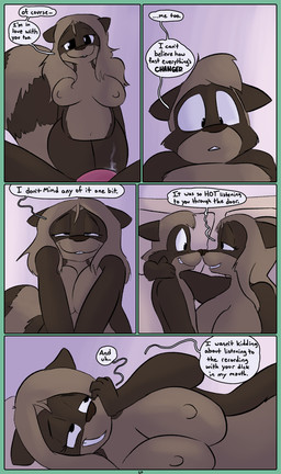 after_sex after_sex_cuddling anthro areola bedroom_eyes big_breasts breasts brown_body dialogue duo female male male/female markings narrowed_eyes ring_(marking) ringed_tail seductive speech_bubble striped_markings striped_tail stripes tail tail_markings text dirty_bunny marissa_keys tommy_keys mammal procyonid raccoon comic english_text incest_(lore) mother_(lore) mother_and_child_(lore) mother_and_son_(lore) parent_(lore) parent_and_child_(lore) parent_and_son_(lore) son_(lore)