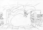 apode belly big_belly breasts duo female huge_belly hyper hyper_belly inside legless overweight serpentine simple_background split_form store white_background shar0makai asian_mythology east_asian_mythology japanese_mythology mythology draconcopode human lamia mammal mythological_creature mythological_scalie reptile scalie snake tsuchinoko yokai 2023 sketch traditional_media_(artwork)