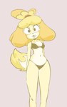 anthro black_bra black_clothing black_panties black_underwear bra breasts cleavage clothed clothing female front_view looking_at_viewer panties solo standing underwear underwear_only yellow_body bbravaa animal_crossing nintendo isabelle_(animal_crossing) canid canine canis domestic_dog mammal shih_tzu toy_dog 2022 hi_res portrait three-quarter_portrait