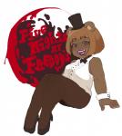 alternate_species anthro brown_body brown_fur clothing crossgender female freckles fur hat headgear headwear looking_at_viewer simple_background smile solo top_hat white_background tokimekiwaku five_nights_at_freddy's scottgames freddy_(fnaf) animal_humanoid bear humanoid mammal mammal_humanoid ursid_humanoid ursine ursine_humanoid