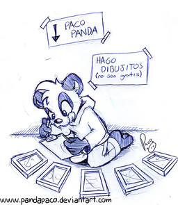 anthro bottomwear clipboard clothed clothing glistening glistening_eyes head_tuft holding_clipboard holding_object holding_pencil hoodie kneeling licking licking_lips licking_own_lips logo male male_anthro mouth_closed pants pencil_(object) solo text tongue tongue_out topwear tuft young young_anthro young_male pandapaco parinton bear giant_panda mammal artist_logo monochrome signature sketch spanish_text translated url