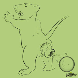 anal_prolapse balls clenched_teeth eyes_closed feral genitals male prolapse solo tail teeth young ratkingofteeth mammal murid murine rat rodent 1:1 hi_res