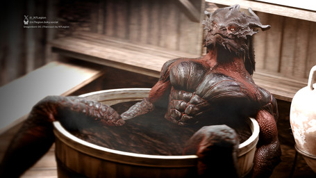 barrel bathing bathing_self bench black_body black_scales container convenient_censorship dangling_arms dangling_legs enjoyment eyeshadow floating inside jar looking_at_viewer looking_pleasured makeshift_bathtub makeup male multicolored_body nude red_body red_eyeshadow red_scales sauna scales sharp_teeth shelf smile smiling_at_viewer smirk smirking_at_viewer soaking solo steam teeth two_tone_body water water_covering_genitals yellow_eyes restfield dungeons_and_dragons hasbro wizards_of_the_coast dragonborn_(dnd) scalie 16:9 3d_(artwork) digital_media_(artwork) hi_res widescreen
