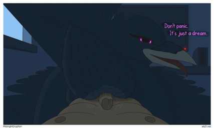 beak bedroom bedroom_eyes duo feathers female feral first_person_view genitals human_pov humanoid_genitalia humanoid_penis kaly male male/female male_pov muscular narrowed_eyes penis purple_eyes seductive sitting sitting_on_another size_difference tongue tongue_out midnightgryphon avian bird corvid corvus_(genus) crow human mammal oscine passerine 5:3 hi_res