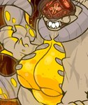 age_difference anthro areola armor belly big_areola big_breasts big_nipples bodily_fluids bone breasts cave cavern claws fangs female fluid_on_breasts headgear helmet huge_areola huge_breasts huge_nipples hyper hyper_breasts infection muscular muscular_anthro muscular_female nipples nude older_female overweight sharp_teeth simple_background solo teeth tentacles thick_thighs transformation translucent translucent_body wide_hips uulitch epic_games gears_of_war microsoft xbox_game_studios berserker_(gears_of_war) locust_(gears_of_war) monster digital_media_(artwork) hi_res