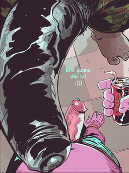 5_fingers 5_toes anthro beverage_can big_penis bottomwear clothing duo erection feet fingers foreskin genital_piercing genitals grey_penis huge_penis humanoid_genitalia humanoid_penis male male/male penis penis_piercing piercing pubes shorts text toes vein veiny_penis dramamine elephant elephantid haplorhine mammal monkey primate proboscidean 2019 comic_sans english_text hi_res
