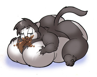 anthro belly big_belly big_breasts big_butt breasts butt candy chocolate dessert female food i_can't_believe_it's_not_feces lying morbidly_obese obese on_front overweight simple_background solo thick_thighs white_background krystalvix archie_comics sega sonic_the_hedgehog_(archie) sonic_the_hedgehog_(comics) sonic_the_hedgehog_(series) hershey_the_cat domestic_cat felid feline felis mammal 2014