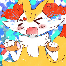 >o< ambiguous_anthro ambiguous_gender anthro biped blush bodily_fluids crying dipstick_tail eyes_closed food front_view holding_food holding_object markings open_mouth shrimp_(food) snout solo tail tail_markings tears annyui0611 nintendo pokemon braixen canid generation_6_pokemon mammal pokemon_(species) 1:1 2022 digital_drawing_(artwork) digital_media_(artwork) hi_res japanese_description translated_description