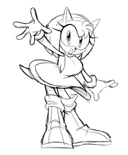 5_fingers accessory anthro breasts clothed clothed_anthro clothed_female clothing dress eyelashes female female_anthro fingers footwear front_view gloves hair_accessory hairband handwear open_mouth open_smile shoes side_boob simple_background smile solo tail white_background animation_sensation sega sonic_the_hedgehog_(series) amy_rose eulipotyphlan hedgehog mammal 2025 digital_drawing_(artwork) digital_media_(artwork) full-length_portrait hi_res portrait sketch