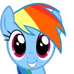 1:1 alpha_channel animated blackgryph0n blue_body blue_fur equid equine female friendship_is_magic fur hair hasbro horse looking_at_viewer mammal multicolored_hair my_little_pony pony rainbow_dash_(mlp) rainbow_hair short_playtime simple_background smile solo transparent_background