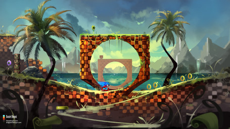 anthro cloud electronics green_hill_zone lake male monitor nature nature_background outside palm_tree plant realistic ring_(sonic) running seaside solo tree water danielbogni sega sonic_the_hedgehog_(series) sonic_the_hedgehog eulipotyphlan hedgehog mammal 16:9 digital_media_(artwork) widescreen