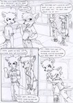 angry anthro black_and_white bodily_fluids boots border bottomwear brother_(lore) brother_and_sister_(lore) calming_down canid canine clothing comforting comic dasyuromorph dialogue dipstick_ears dipstick_tail door dot_eyes ear_markings english_text eyes_closed female femboy footwear fox fur group hair hand_on_back hand_on_hip hand_on_own_hip hands_behind_back hug humor jacket keith_(kitfox-crimson) kitfox-crimson long_hair looking_at_another looking_at_partner looking_away looking_up male mammal markings marsupial monochrome mood_swing multicolored_body multicolored_ears multicolored_fur novus_(kitfox-crimson) open_mouth outside_border pants pockets print_clothing print_shirt print_topwear recently_extinct_species rena_(kitfox_crimson) rumour_(kitfox-krimson) screen shirt shoes sibling_(lore) side_effects sister_(lore) sketch skirt smile socks speech_bubble stolen_generation tail tail_markings tank_top tears text thylacine topwear two_tone_body two_tone_fur