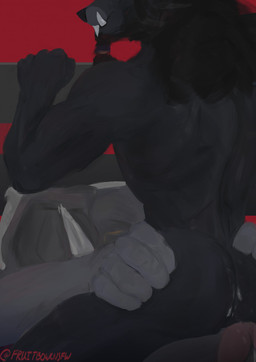 anthro anthro_on_anthro anthro_penetrated anthro_penetrating anthro_penetrating_anthro blue_eyes bodily_fluids cum cum_in_ass cum_inside duo erection eyes_closed eyewear fur genital_fluids genitals glasses grey_body grey_fur grey_penis humanoid_genitalia humanoid_penis lying male male/male male_anthro male_penetrated male_penetrating male_penetrating_male muscular muscular_anthro muscular_male nude nude_anthro nude_male on_back overweight overweight_anthro overweight_male penetration penis pink_penis sex tusks wearing_glasses fruitbowl blizzard_entertainment warcraft hysterium canid elephant elephantid mammal proboscidean werecanid werecreature worgen 2021 hi_res