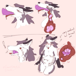 anthro dildo egg egg_insertion female knot knotted_dildo masturbation object_vore oral oral_masturbation oviposition sex_toy solo sucking_dildo swallowing vore x-ray_view lunar_angel hellaverse helluva_boss loona_(helluva_boss) canid canine mammal 1:1 absurd_res hi_res sketch_page