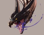 ambiguous_gender beak feral horn open_mouth pained_expression poison poisoned sharp_teeth simple_background solo teeth tongue yellow_eyes dragoooon1223 capcom european_mythology monster_hunter mythology dragon flying_wyvern legiana mythological_creature mythological_scalie scalie western_dragon wyvern hi_res icon portrait