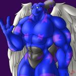 alternate_color anthro anthrofied feathered_wings feathers looking_at_viewer male muscular muscular_anthro muscular_male nude pokemorph smile solo standing wings kotetsu_rexen nintendo pokemon cad_(ctrlaltdel123) fan_character generation_1_pokemon legendary_pokemon mewtwo pokemon_(species) 1:1 absurd_res hi_res